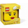 LEGO STORAGE HEAD LARGE  - LEGO Storage Head - Girl