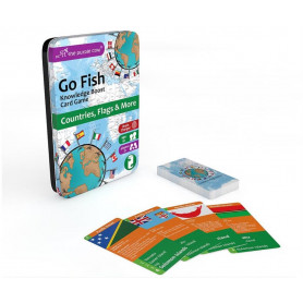 GO FISH, COUNTRIES,FLAGS Tin