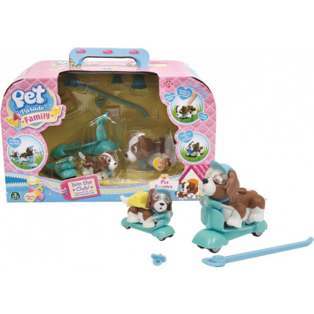 Pet Parade Family Scooter and Helmet Playset
