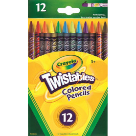 Crayola 12 TWISTABLE COLORED PENCILS