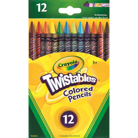 Crayola 12 TWISTABLE COLORED PENCILS