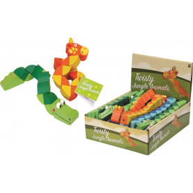 Wood Twisty Jungle Animals
