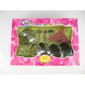 11pc Tin Cookware Set