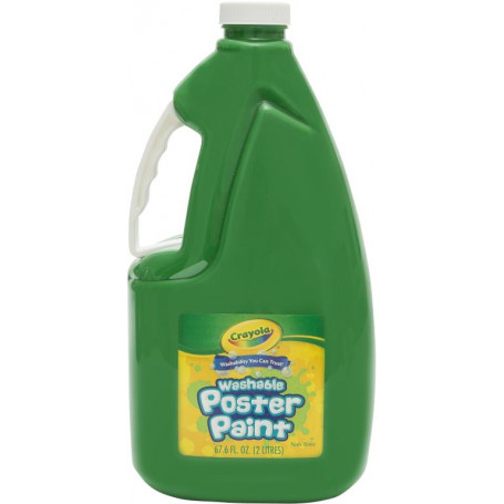 Crayola WASHABLE POSTER PAINT 2 LITRE - GREEN