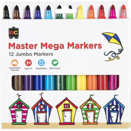 Master Mega Markers Packet of 12