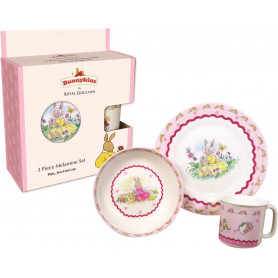Bunnykins 3pc Set - Sweethearts Design PINK