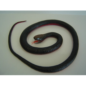 46" snake rubber red belly black