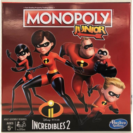 THE INCREDIBLES MONOPOLY JR