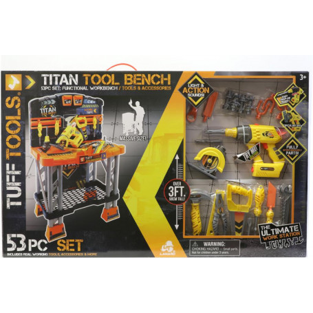 TUFF TOOLS TITAN TOOL BENCH 54 PCS THE ULTIMATE WORK STATION