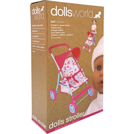 DOLLSWORLD DOLLS STROLLER WITH CANOPY