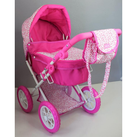 Sally Fay Large Deluxe Dolls Pram - Metal Frame, PU Wheels
