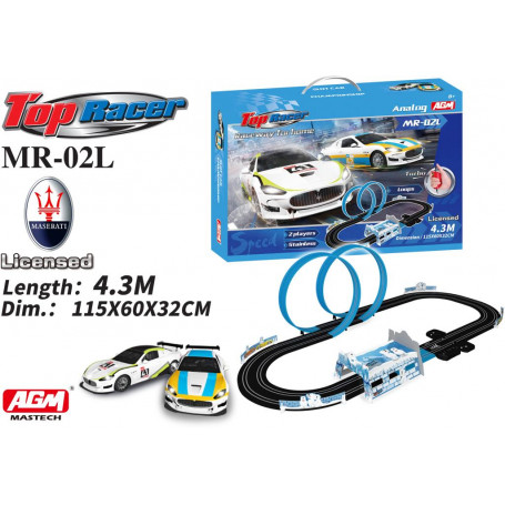 AGM Top Racer 1:64 Maserati Slot Car Set