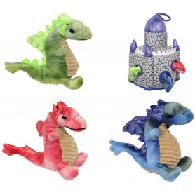 20CM PLUSH BABY DRAGONS IN CASTLE