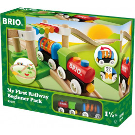 BRIO My First - My First Railway Beginner Pack, 18 pieces