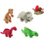 21CM PLUSH BABY DINOSAURS IN VOLCANO DISPLAY 4 ASSTD