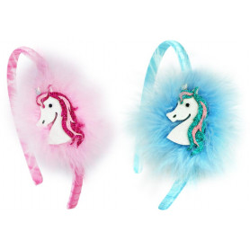 Pink Poppy Fluffy Unicorn Headband