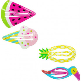 Pink Poppy Summer fun shapes hairclips