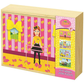 The Wiggles Emma 4 in 1 Wooden Puzzle