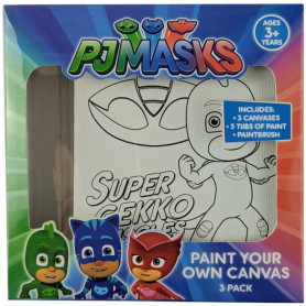 PJ Masks Paint Your Own Canvas 3 Pack