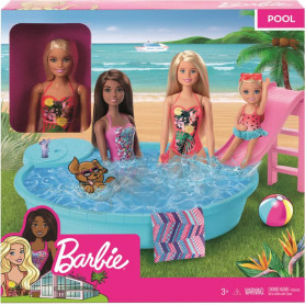 BARBIE POOL W/DOLL