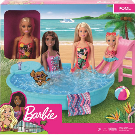 BARBIE POOL W/DOLL