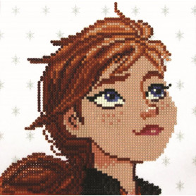 DIAMOND DOTZ FROZEN - ANNA CAMEO 22 X 22CM frozen 2 series