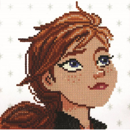 DIAMOND DOTZ FROZEN - ANNA CAMEO 22 X 22CM frozen 2 series