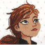 DIAMOND DOTZ FROZEN - ANNA CAMEO 22 X 22CM frozen 2 series