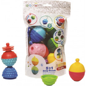 LALABOOM INTERCONNECTED BEADS (12 PC PK)