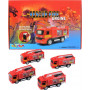 Rescue Fire Engine Truck - Pull Back, Open Doors