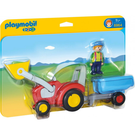 Playmobil Tractor with Trailer