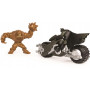 Batman Batcycle/ATV (Sep) with Two 4" Figures