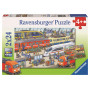 Rburg - Busy Train Station Puzzle 2x24pc