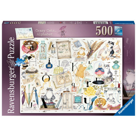 Rburg - Crazy Cats Alphabet 500pc