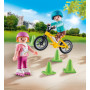 Playmobil - Children with Skates and Bike