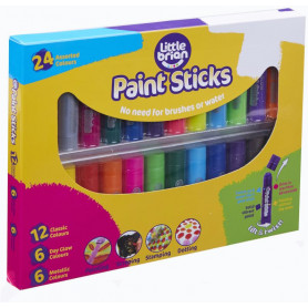 Little Brian Paint Sticks - Assorted 24 pk