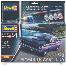 REVELL 1970 PLYMOUTH AAR CUDA 1:25 GIFT SET