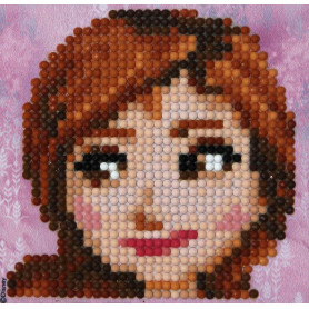 DIAMOND DOTZ FROZEN - MINI ANNA 10 X 10CM
