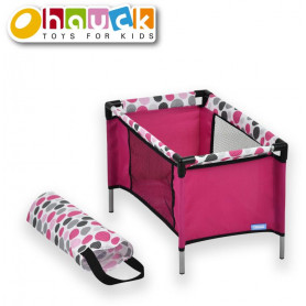 Hauck Doll Toy Box, Pink Dot