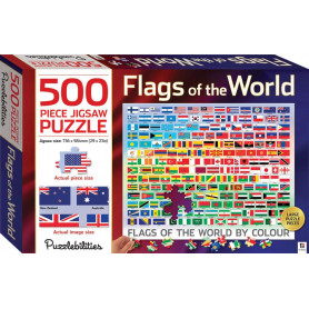 Puzzlebilities: Flags of theWorld 500 Piece Jigsaw Puzzle