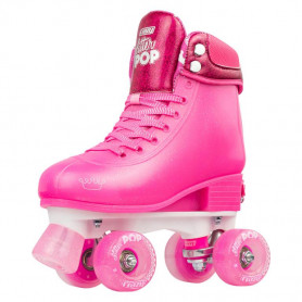 GLITTER POP Size Adj Roller Skates PINK GLITTER | MED 3-6