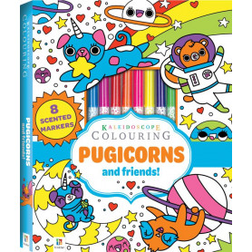Kaleidoscope Colouring: Pugicorns and Friends