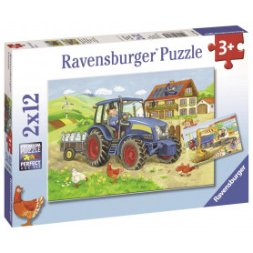 Rburg - Hard at Work Puzzle 2x12pc