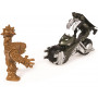 Batman Batcycle/ATV (Sep) with Two 4" Figures