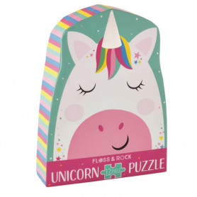 Floss & Rock 12 Pc Puzzle Rainbow Unicorn #