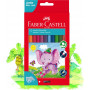Faber-Castell Jumbo Hex Colour Pencil Asstd 12