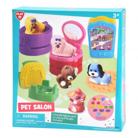 PLAYGO - PET SALON (4 X 2 OZ DOUGH INCLUDED)