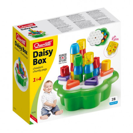 Quercetti Daisy Box Jumbo Pegs In Box