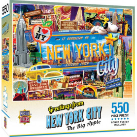 Masterpcs Greetings from New York  Puzzle 550 pcs