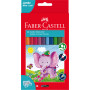 Faber-Castell Jumbo Hex Colour Pencil Asstd 12